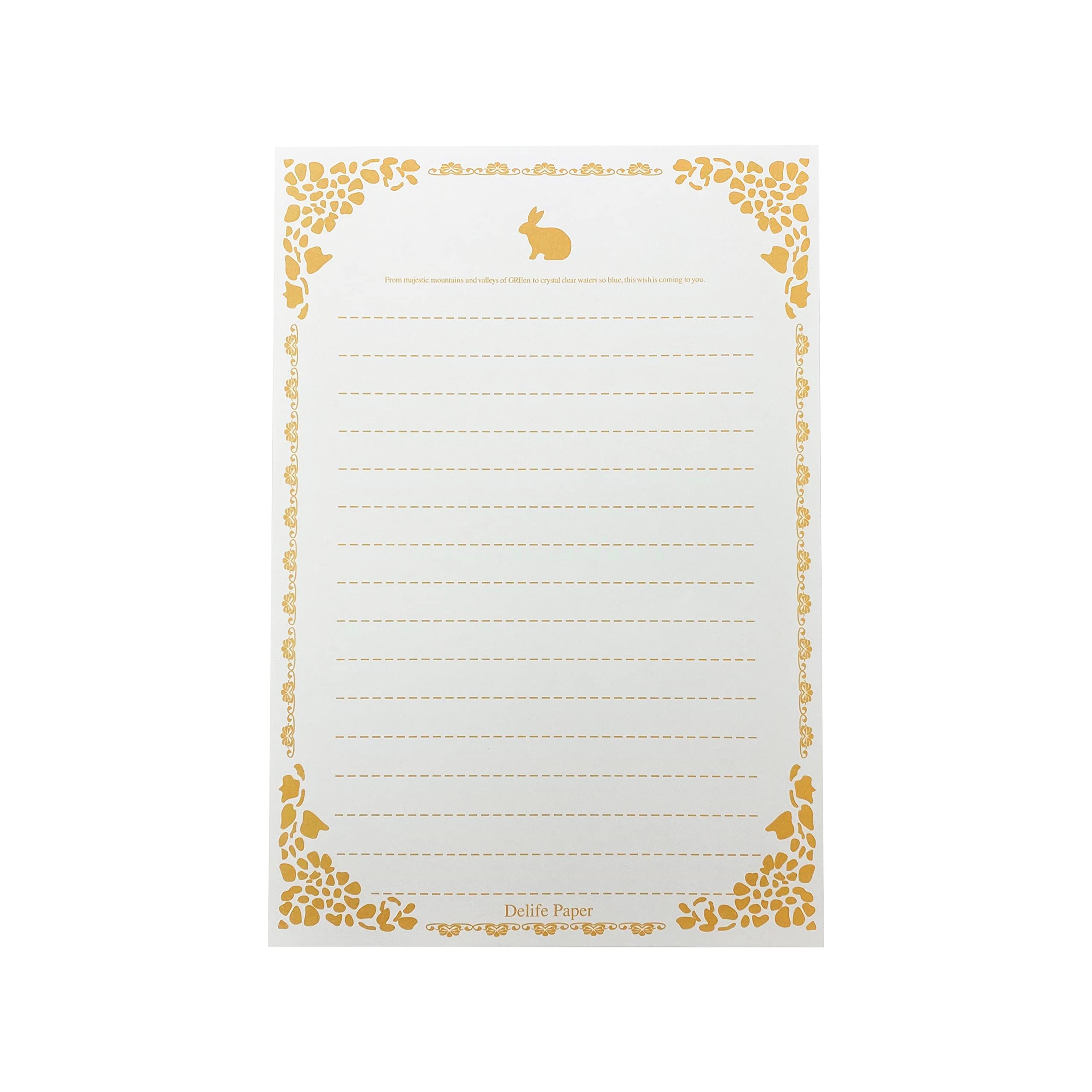 Amazon | LuceLuce レターセット 大人 便箋 A5横線入り80枚セット